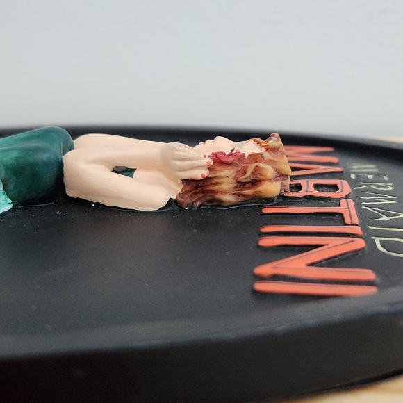 Vintage Mermaid Martini 3D Wall Plaque Bar Decor - Picture 5 of 14